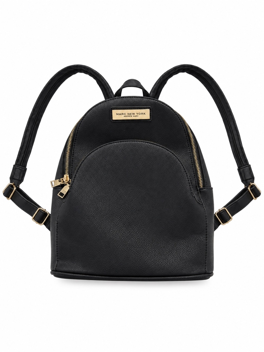Marc New York Andrew Marc Black Mini Backpack Gold Hardware